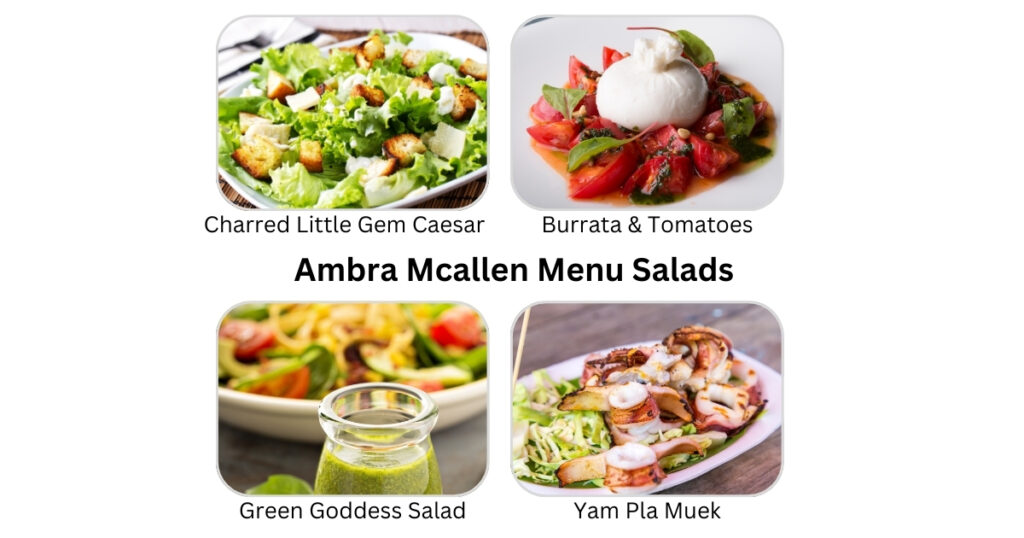  Ambra Mcallen Menu Salads