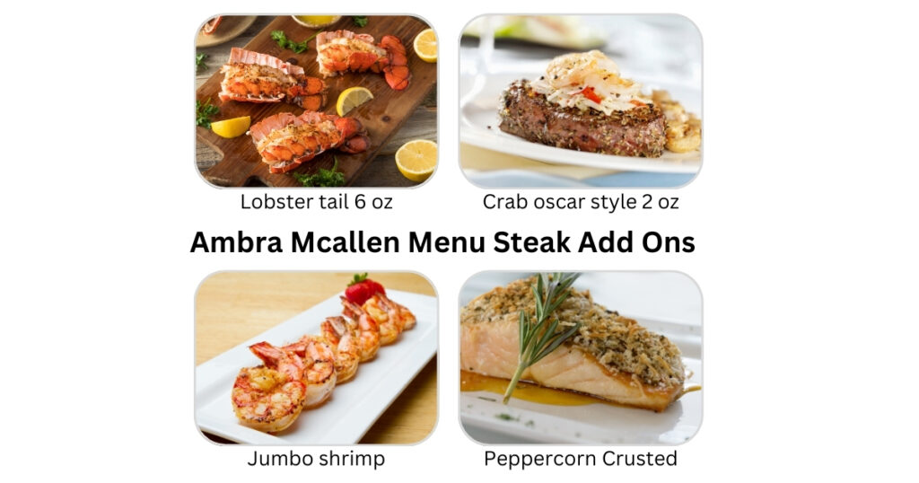 Ambra Mcallen  menu steaks 