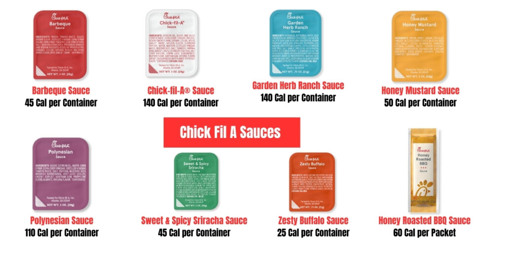 Chick Fil A Menu Sauces 