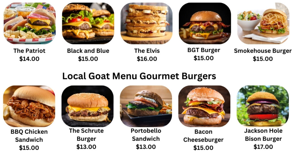 Local Goat - New American Restaurant Pigeon Forge Menu