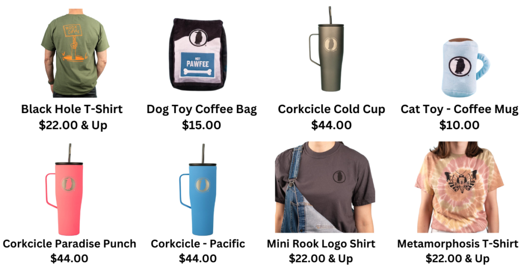 rook coffee menu merchandise