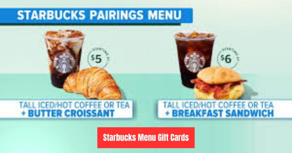 Starbucks menu deals 