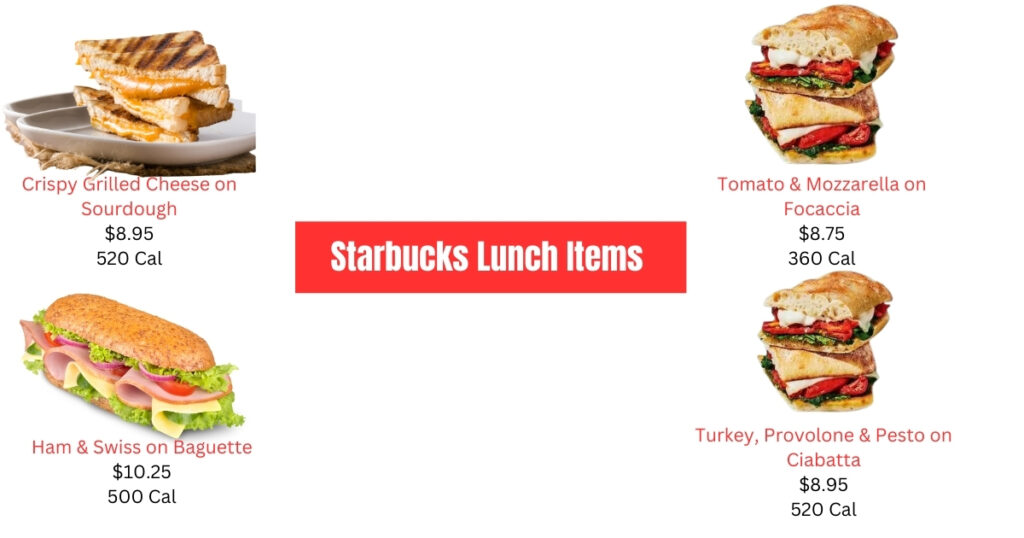 Starbucks Lunch Items 