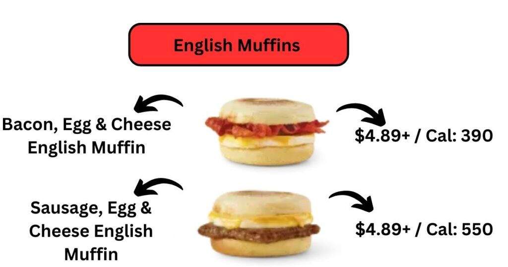 Wendy's Menu english muffins price