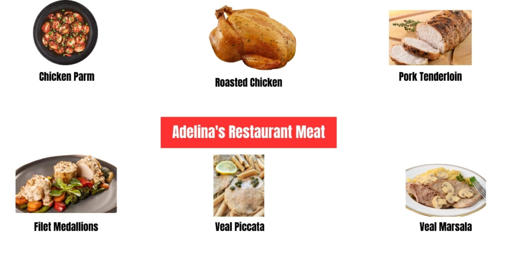 Adelinas Restaurant & Bar Menu Meat