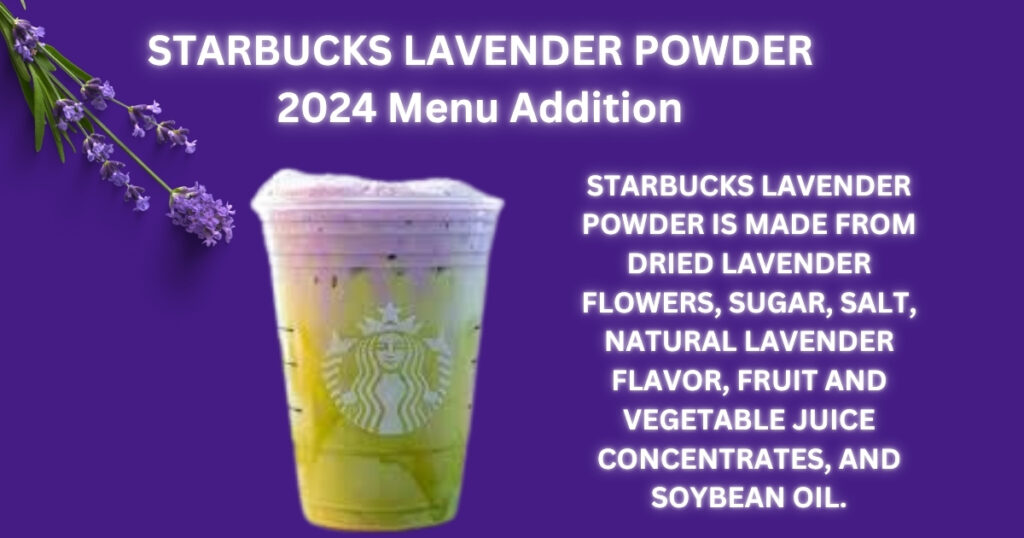 starbucks lavender powder