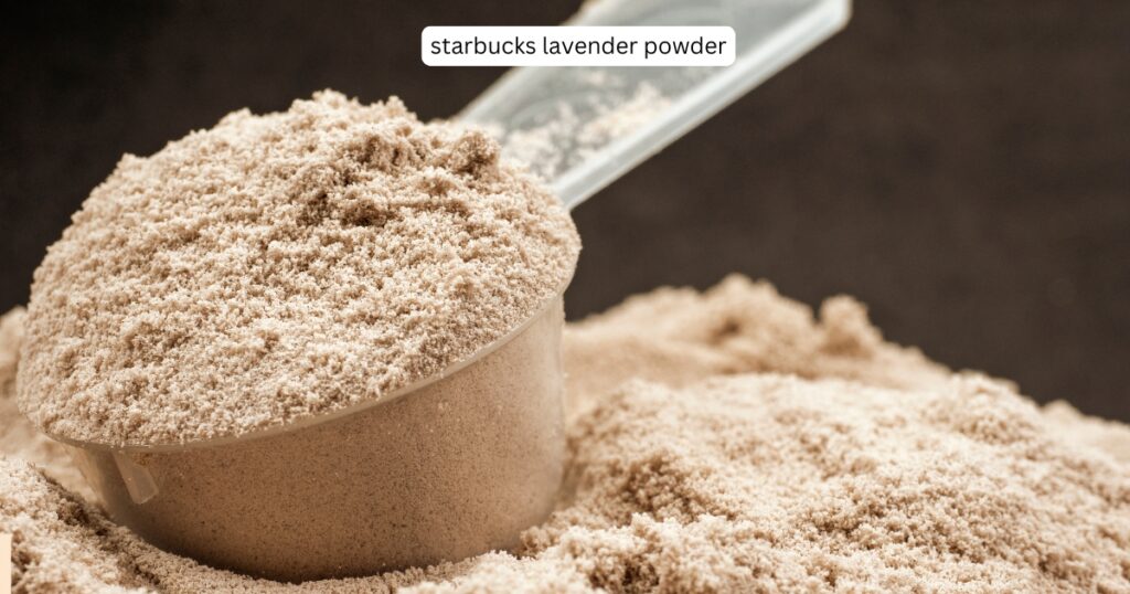 starbucks lavender powder