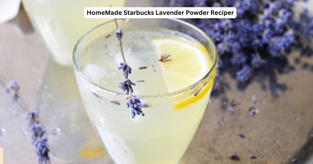 starbucks lavender powder homemade recipe