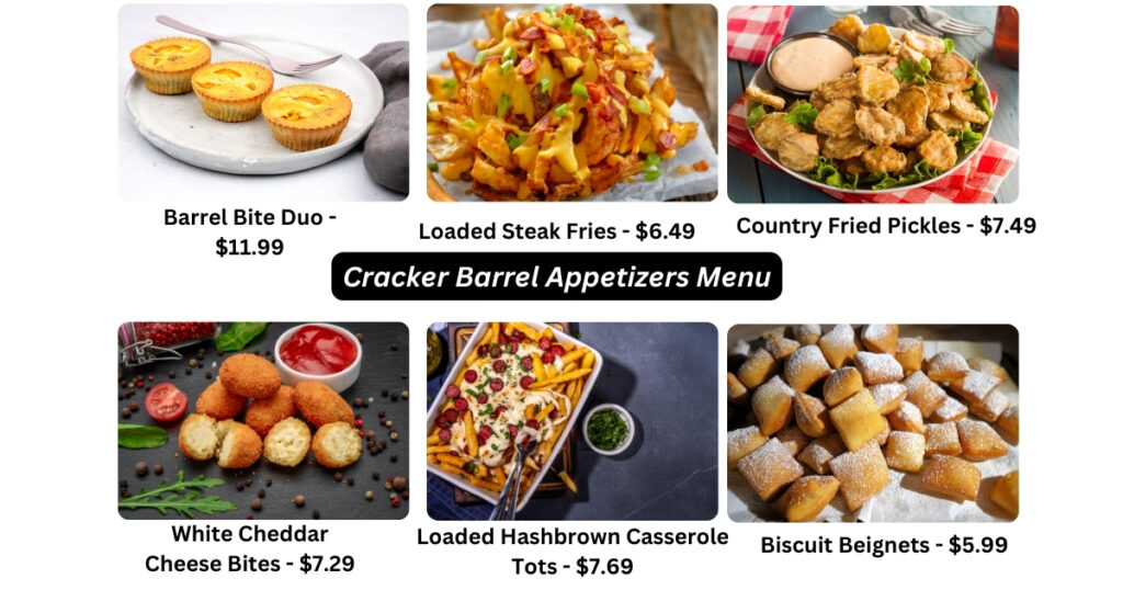 Appetizers Menu