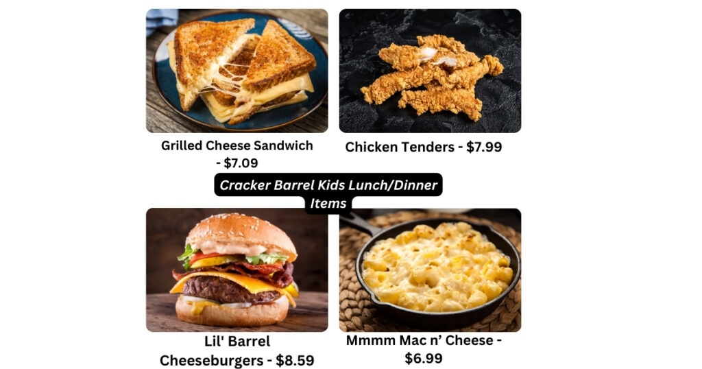 Kids Lunch/Dinner Items