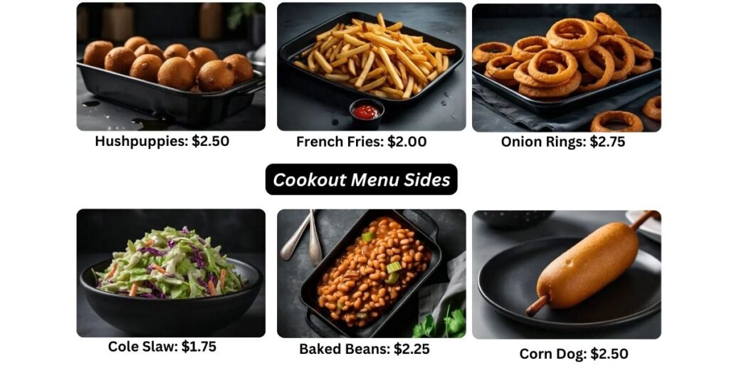 Cookout sides menu best sale