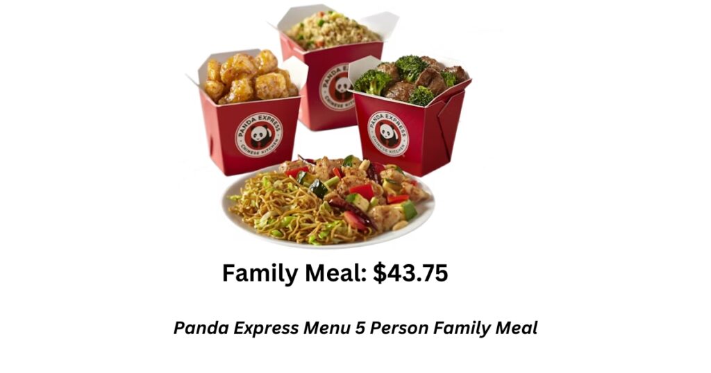 Panda Express Menu 5 Person Family Meal