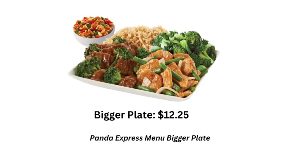 Panda Express Menu Bigger Plate