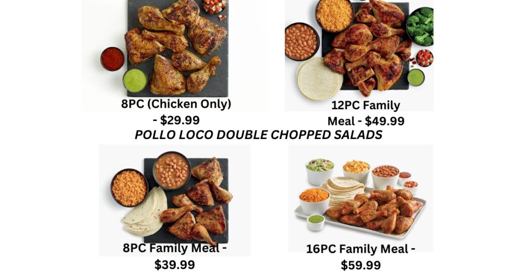 POLLO LOCO MENU FAMILY MEALS