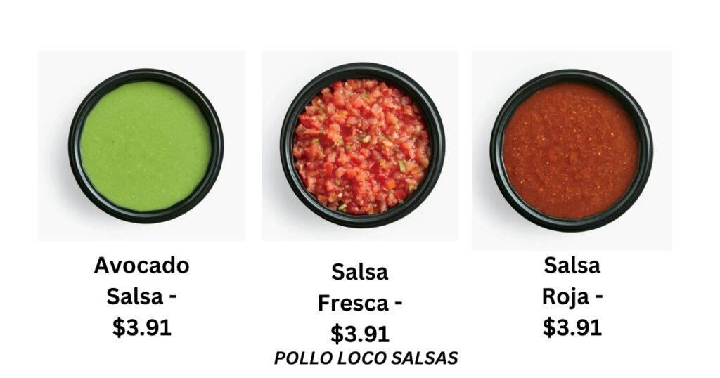 POLLO LOCO MENU SALSAS