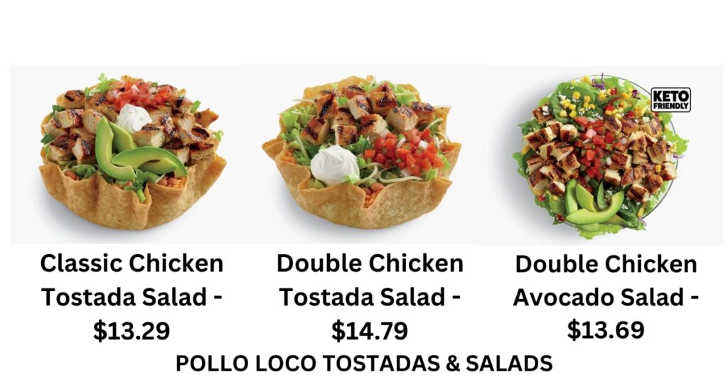 POLLO LOCO MENU TOSTADAS & SALADS