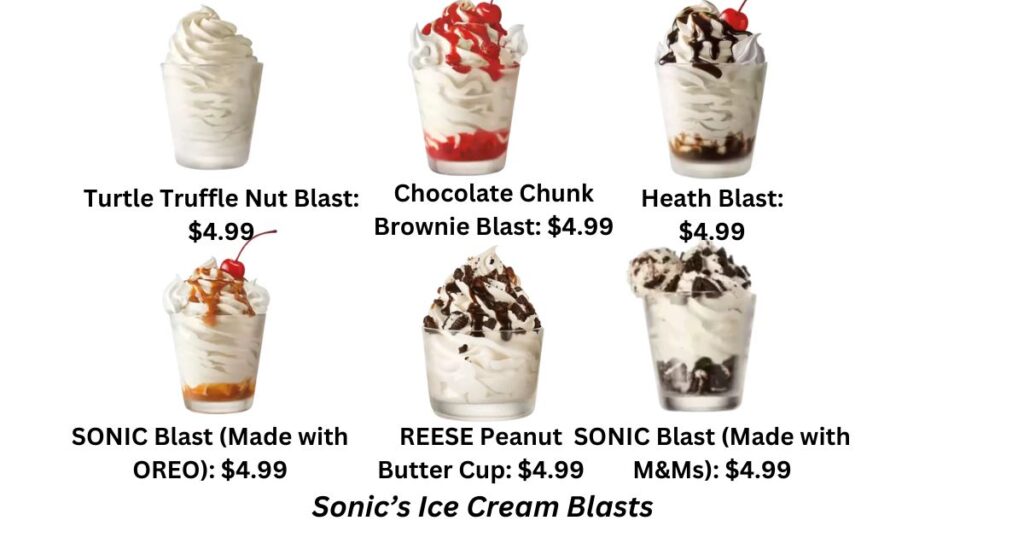 Sonic’s Ice Cream Blasts