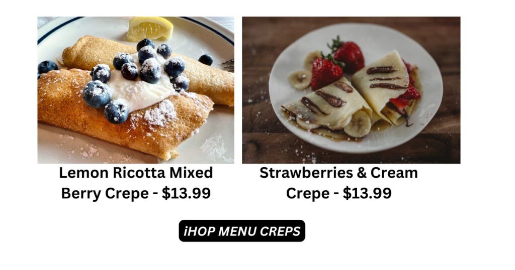 iHOP MENU CREPS