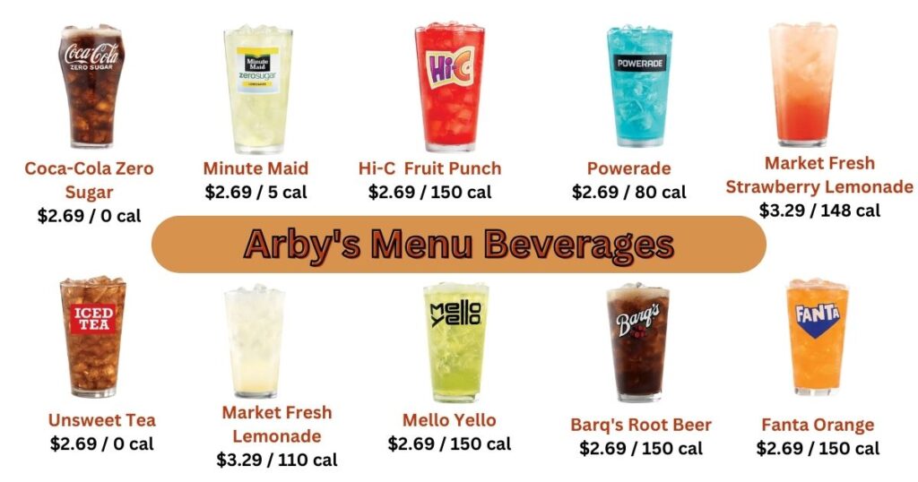 Arby's Menu Beverages