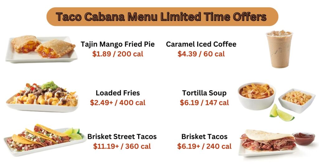 Taco Cabana Menu Limited Time Offers