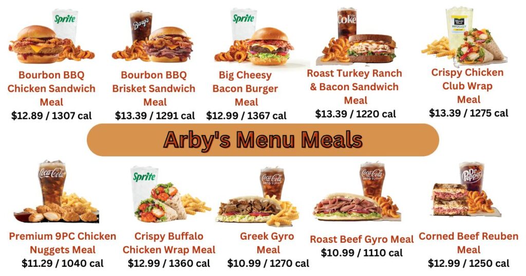 Arby's Menu Meals