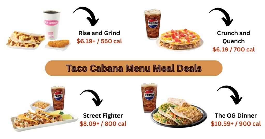 Taco Cabana Menu Meal Deals