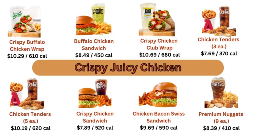 Arby's Menu Crispy Juicy Chicken