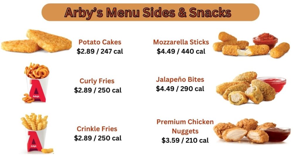 Arby's Menu Sides & Snacks