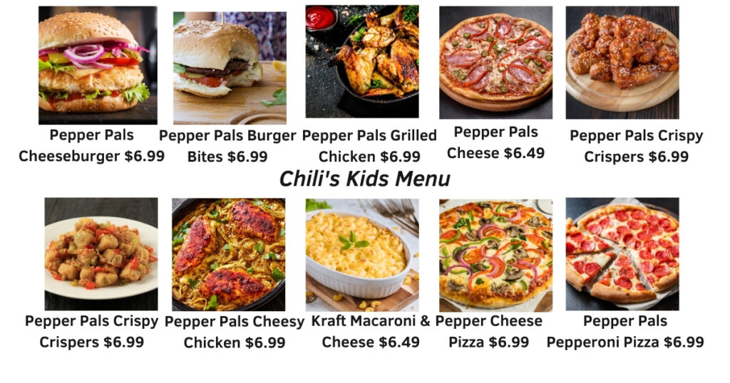 Chili's Kids Menu