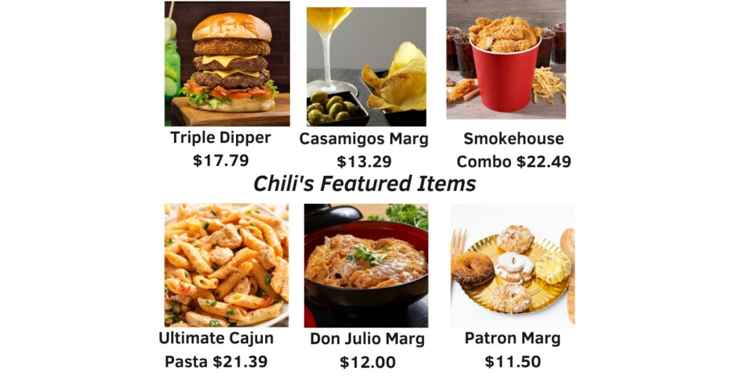 Chili's Menu Featured Items