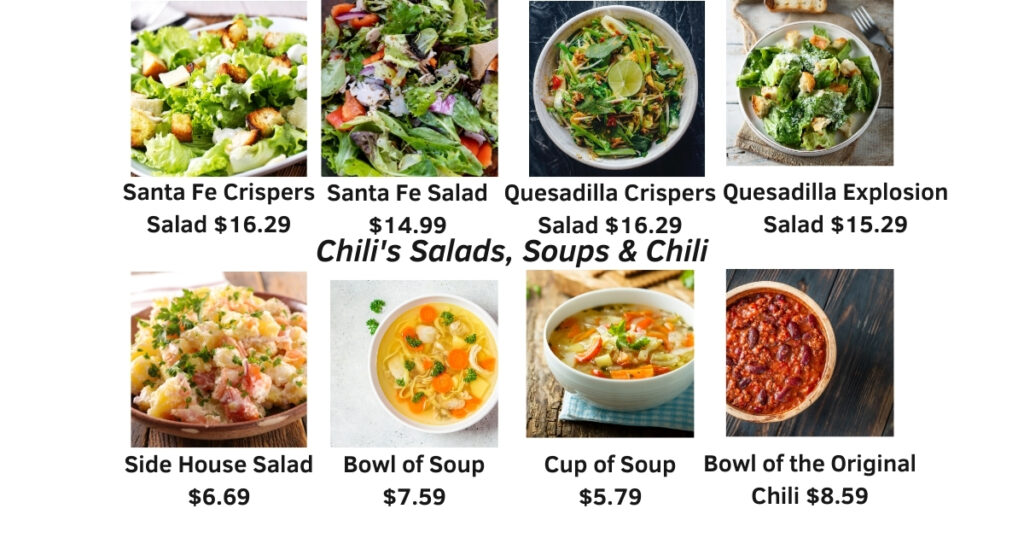 Chili's Salads, Soups & Chili