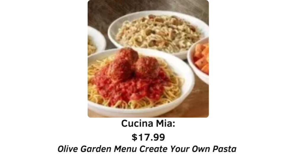 Olive Garden Menu