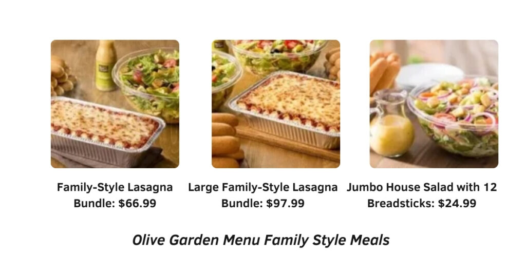 Olive Garden Menu