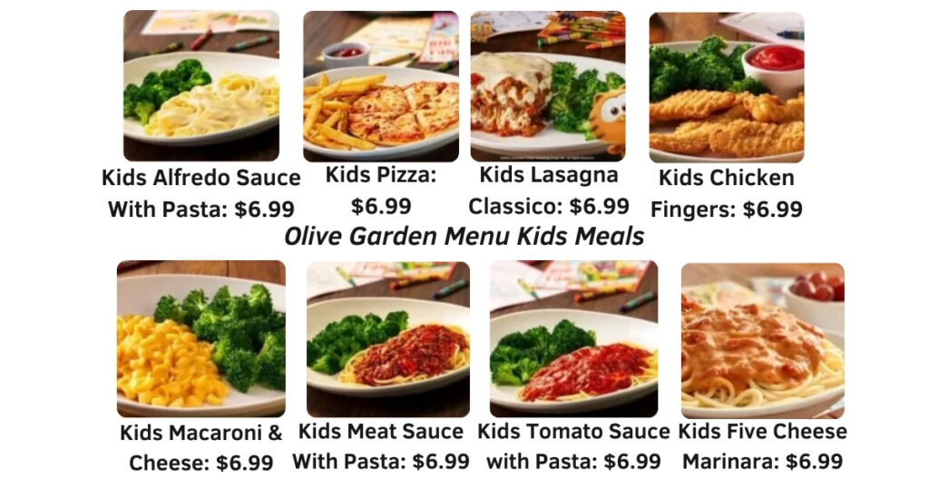 Olive Garden Menu