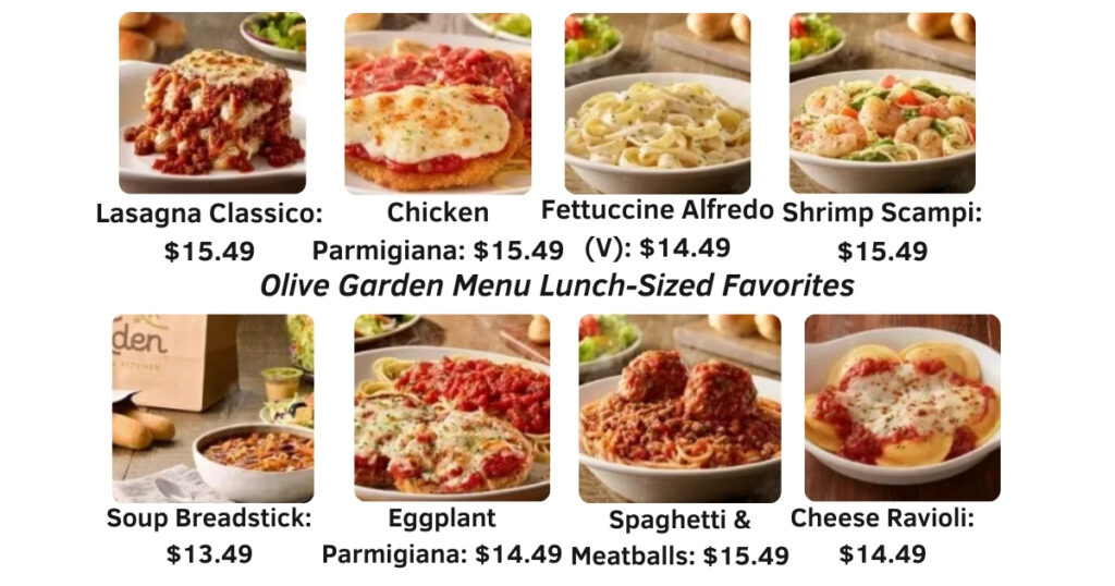 Olive Garden Menu