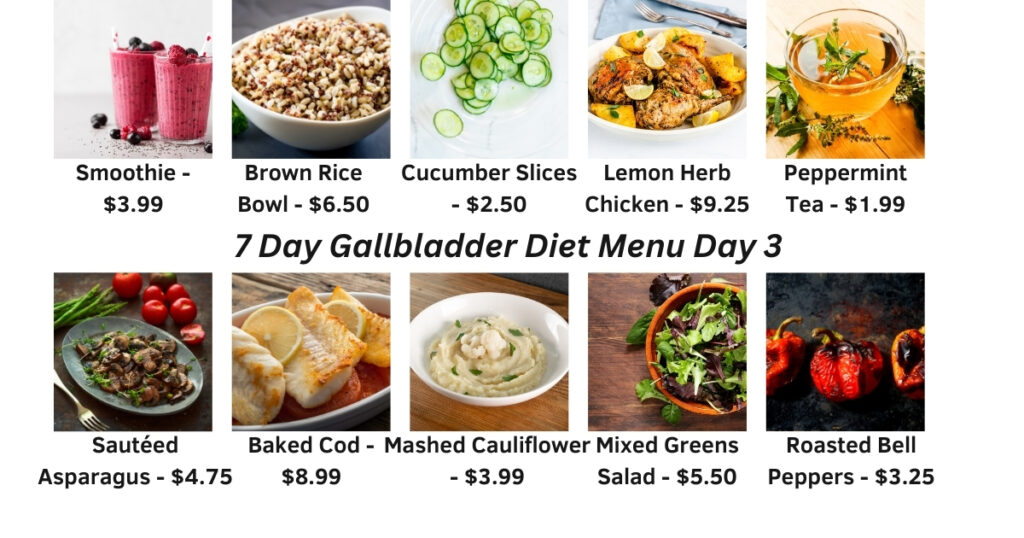 7 Day Gallbladder Diet Menu Day 3