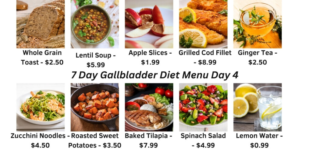 7 Day Gallbladder Diet Menu Day 4