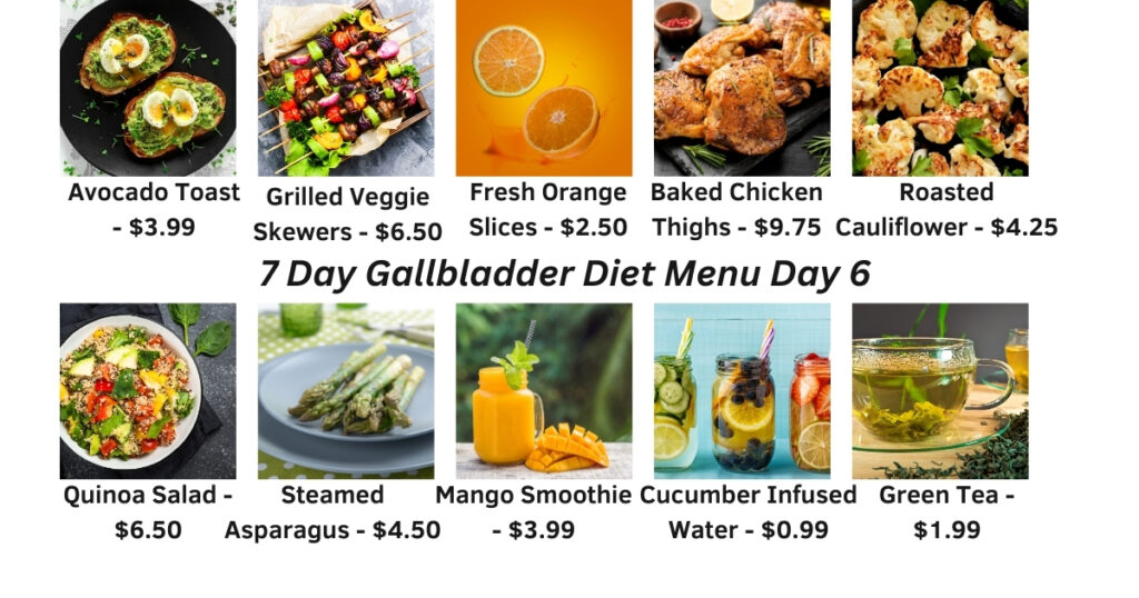 7 Day Gallbladder Diet Menu Day 6