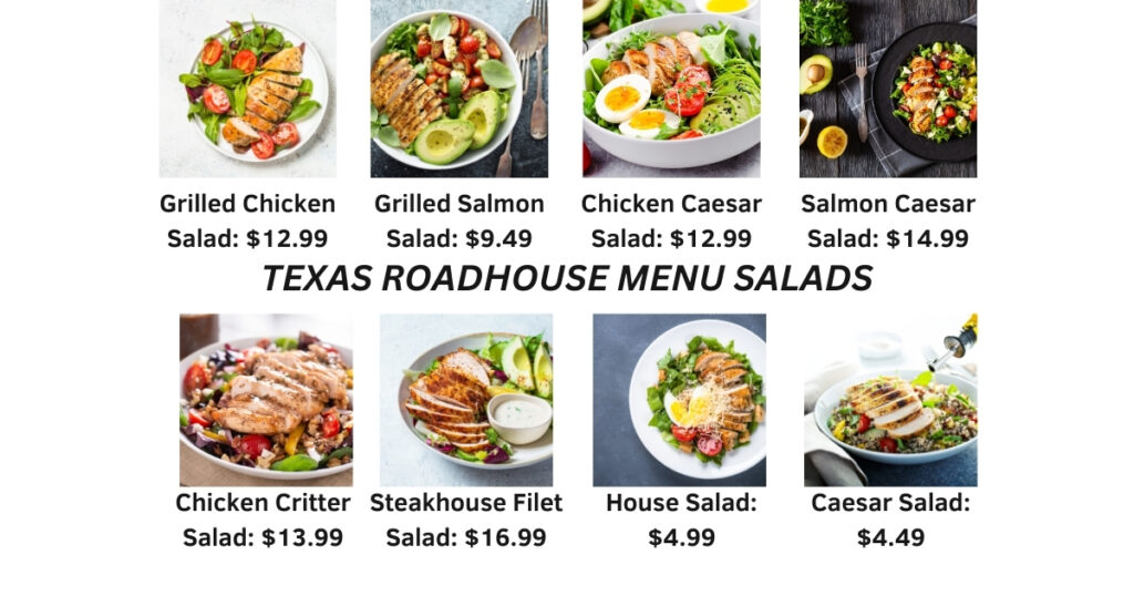 TEXAS ROADHOUSE MENU SALADS