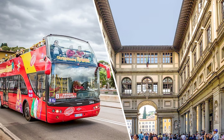 Discover the Most Iconic of  Places of Florence Via Hop on Hop Off Bus Tour