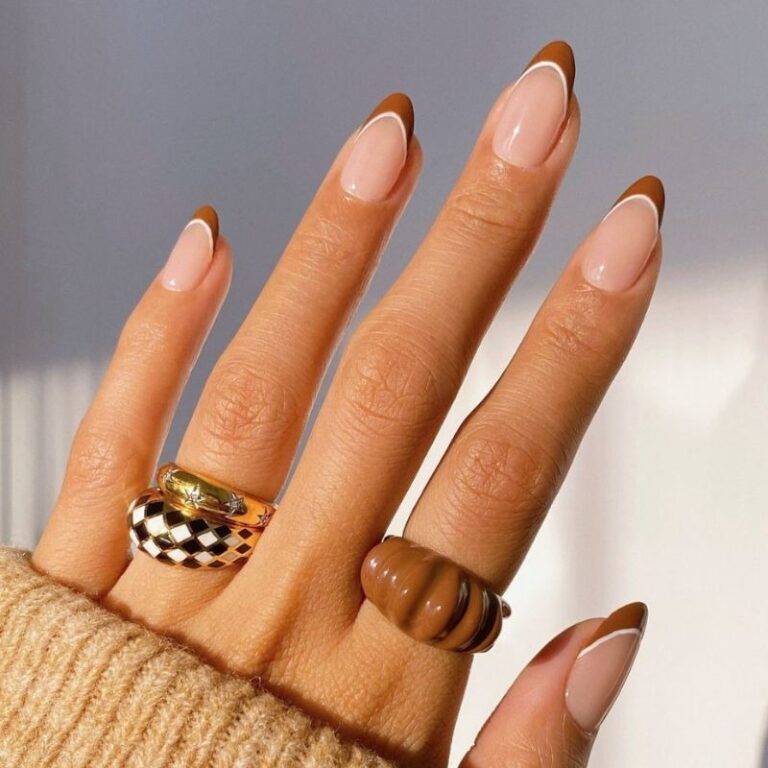 What Outfits Go Best with Brown French Tip Nails?